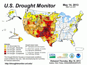 US Drought Monitor 2013